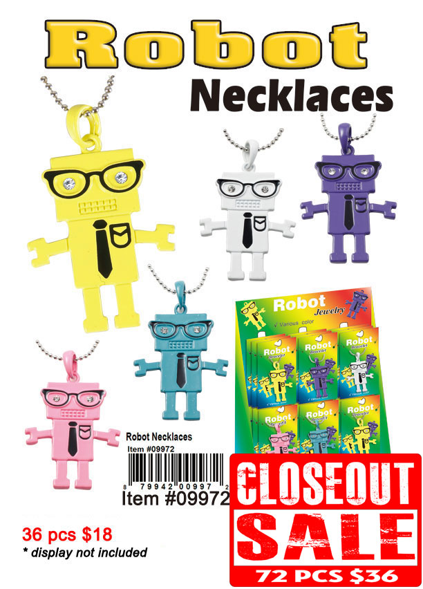 Robot Necklaces (CL)